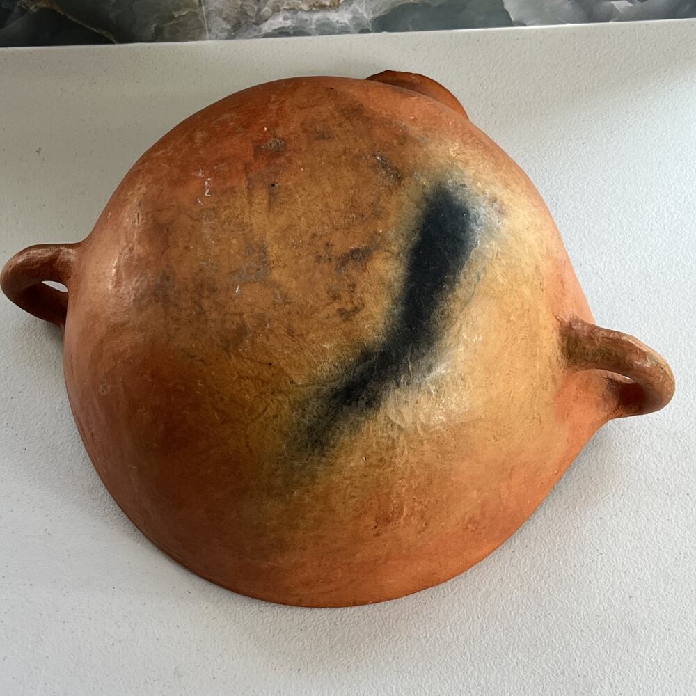 Handmade Terra-cotta Clay Art Pottery Handle Spout Bowl - Picture 7 of 12